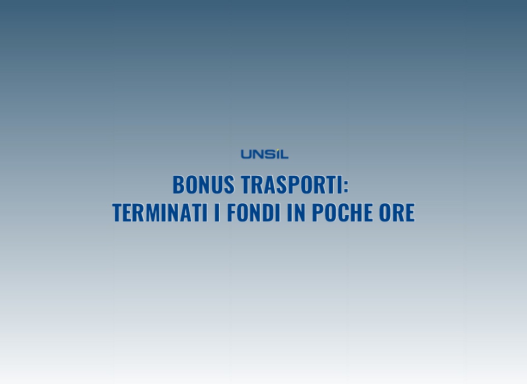 Bonus Trasporti 2023 Terminati I Fondi In Poche Ore Unsil